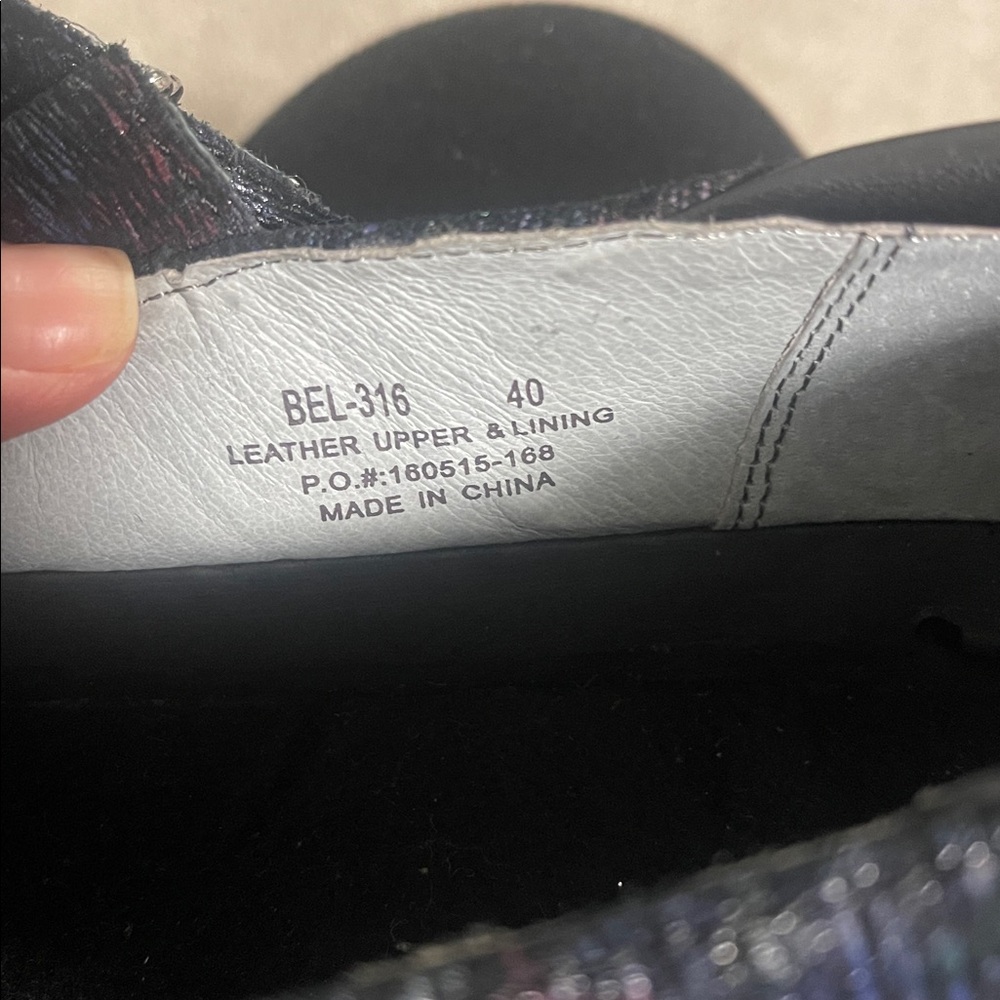 Stylish Black Women's Shoes Alegria Belle Desert Black Leather Mary size 10.5 - Picture 11 of 11